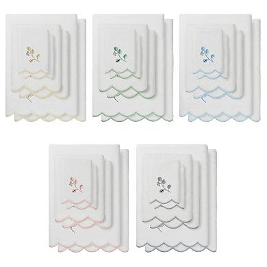 Linum Home Textiles Wild Branch Scallop Towel Set