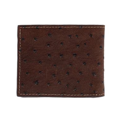 Roper Men's Leather Southwest Cross Print Bifold Wallet