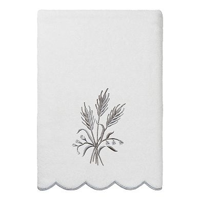 Linum Home Textiles Scallop Embellished Towel