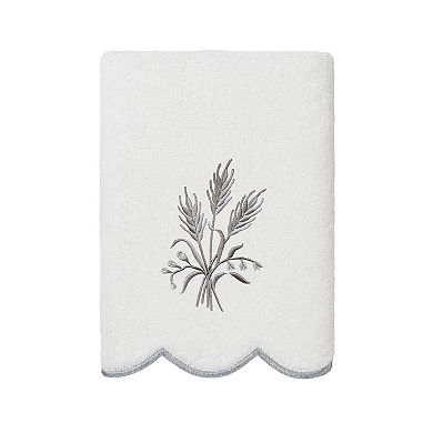 Linum Home Textiles Scallop Embellished Towel