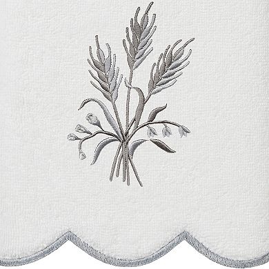 Linum Home Textiles Scallop Embellished Towel