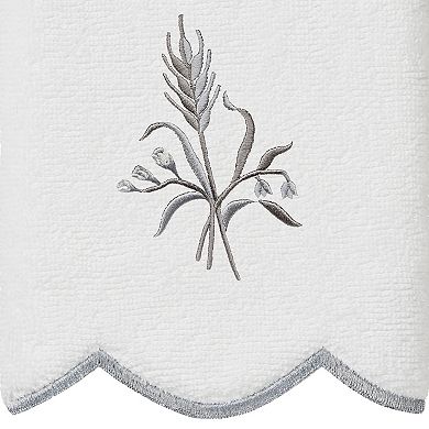 Linum Home Textiles Scallop Embellished Towel