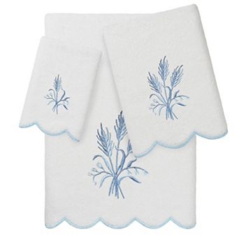 Linum Home Textiles Scallop Embellished Towel