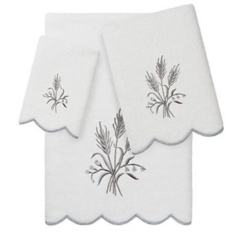 Linum Home Textiles Scallop Embellished Towel
