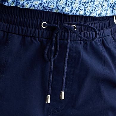 Women's Croft & Barrow® Utility Twill Pull-On Shorts