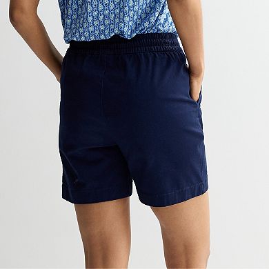 Women's Croft & Barrow® Utility Twill Pull-On Shorts