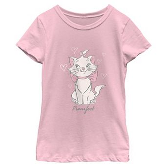 Girls' Disney's The Aristocats Purrrfect Short Sleeve Graphic Tee