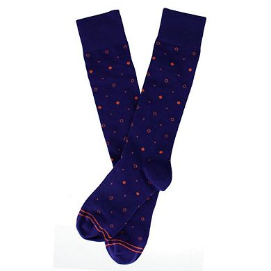 Dead Soxy Men's Distinctive Dot Mid-Calf Premium Novelty Dress Socks (1 Pair)