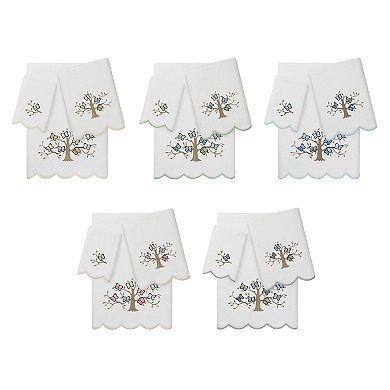 Linum Home Textiles Scallop Embellished Towel