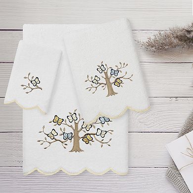 Linum Home Textiles Scallop Embellished Towel