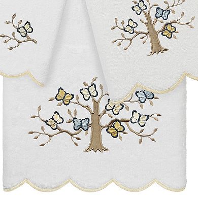 Linum Home Textiles Scallop Embellished Towel