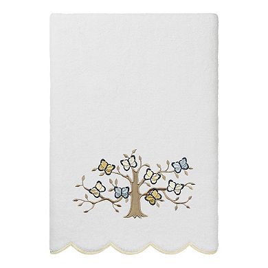 Linum Home Textiles Scallop Embellished Towel