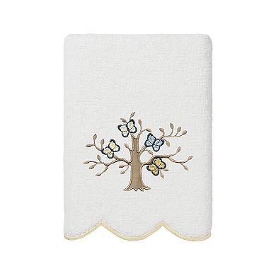 Linum Home Textiles Scallop Embellished Towel