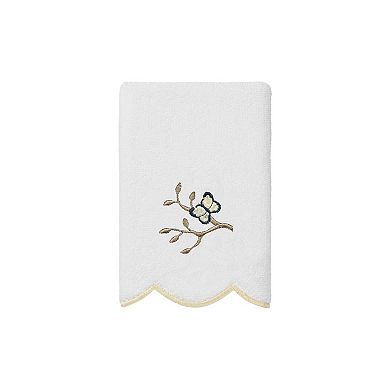 Linum Home Textiles Scallop Embellished Towel