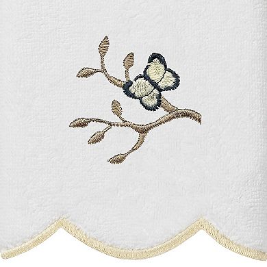 Linum Home Textiles Scallop Embellished Towel