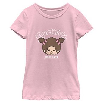 Girls 3-16 Monchhichi Short Sleeve Crew Tee