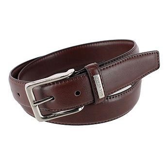 Bill Blass Men's 35mm Stretch Leather Dress Belt