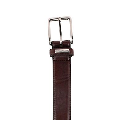 Bill Blass Men's 35mm Stretch Leather Dress Belt