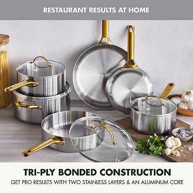 GreenPan Reserve Stainless Steel 10-Piece Set