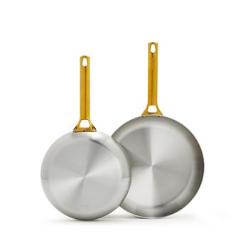 GreenPan Reserve Stainless Set of 2 Frypans