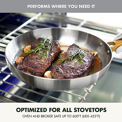 GreenPan Reserve Stainless Set of 2 Frypans