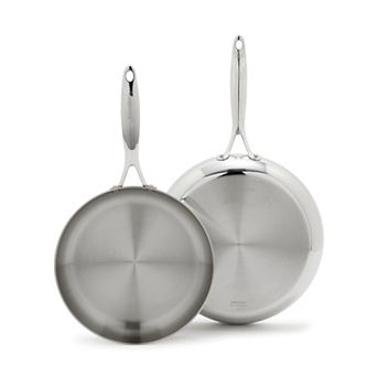 GreenPan Valencia Pro Stainless Steel Uncoated 2 pc Frypan Set