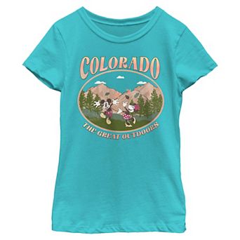 Girls' 6-16 Disney&rsquo;s Mickey & Minnie Colorado Short Sleeve Graphic Tee