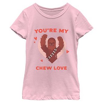 Girls' 6-16 Star Wars Chewbacca My Chew Love Graphic Tee