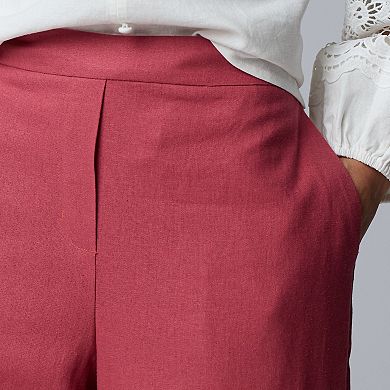 Women's Simply Vera Vera Wang Relaxed Linen Pull-On Pants