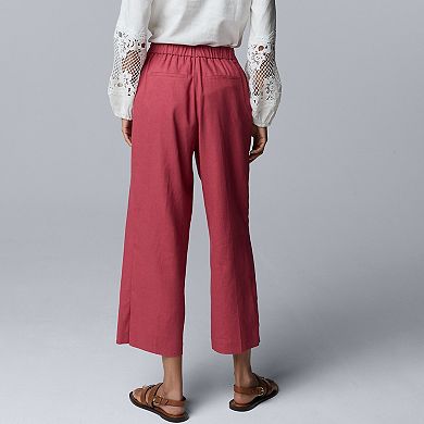 Women's Simply Vera Vera Wang Relaxed Linen Pull-On Pants