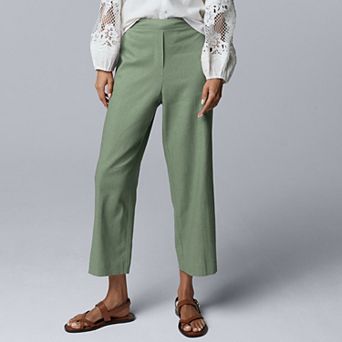 Women's Simply Vera Vera Wang Relaxed Linen Pull-On Pants