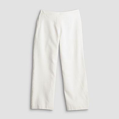 Petite Simply Vera Vera Wang Relaxed Linen Pull-On Pants