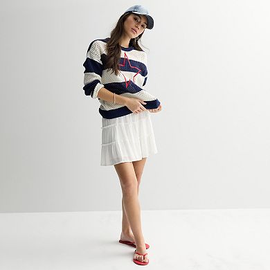 Women's Jollidays Americana Star Stripe Sweater