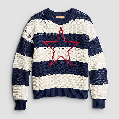 Women's Jollidays Americana Star Stripe Sweater