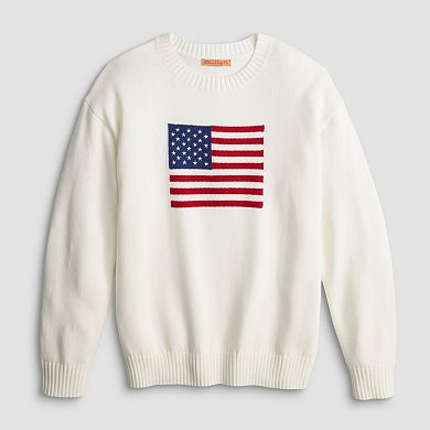 Juniors' Jollidays Americana Flag Sweater