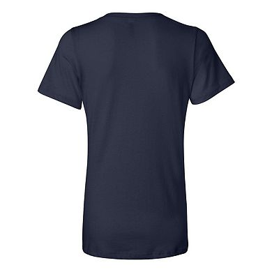 BELLA + CANVAS Womens Relaxed Jersey V-Neck Tee