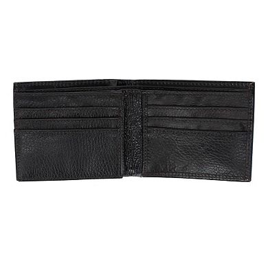 American Bison Men's Hand Tooled Leather Bifold Wallet