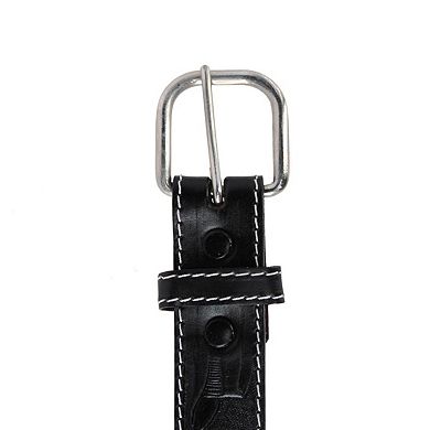 CTM Boy's Leather Rodeo Tooled Western Belt
