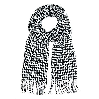 David and Young Women's Mama Bear Winter Beanie with Matching Houndstooth Scarf Set