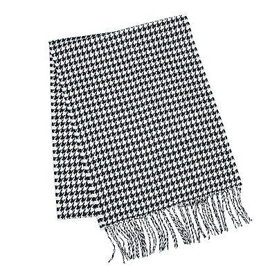 David and Young Women's Mama Bear Winter Beanie with Matching Houndstooth Scarf Set
