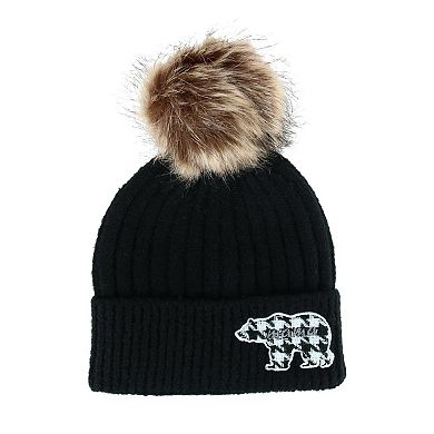 David and Young Women's Mama Bear Winter Beanie with Matching Houndstooth Scarf Set