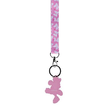 CTM Disney's Minnie Mouse Lanyard 2 in 1 Keychain and Bag Charm