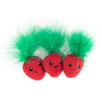 Catstages 3-Pack Plush Strawbabies Cat Toys