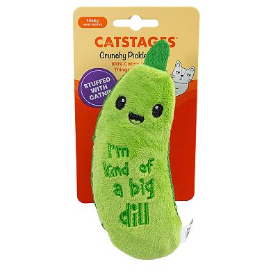 Catstages Crunchy Pickle Kicker Plush Cat Toy