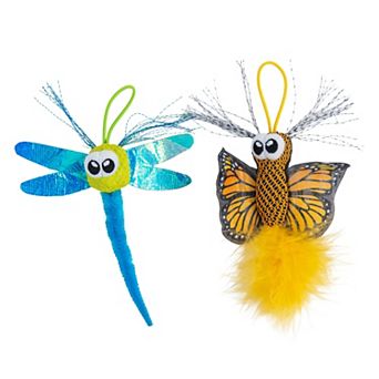 Catstages Catnip Butterfly & Firefly Plush Cat Toys 2-Pack