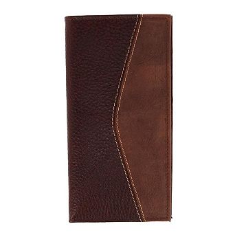 American Bison Men's Bison and Hunter Leather Rodeo Wallet