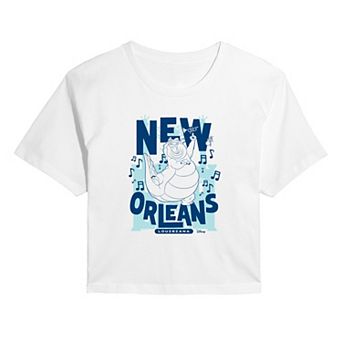Juniors' Disney's Princess and the Frog Princess Tiana New Orleans Cropped Tee