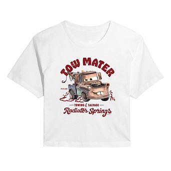 Juniors' Disney / Pixar's Cars Tow Mater Cropped Tee