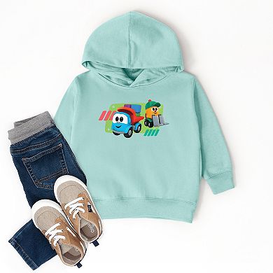 Leo the Truck Leo and Lifty Green - Toddler Hoodie