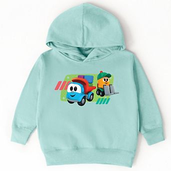 Leo the Truck Leo and Lifty Green - Toddler Hoodie